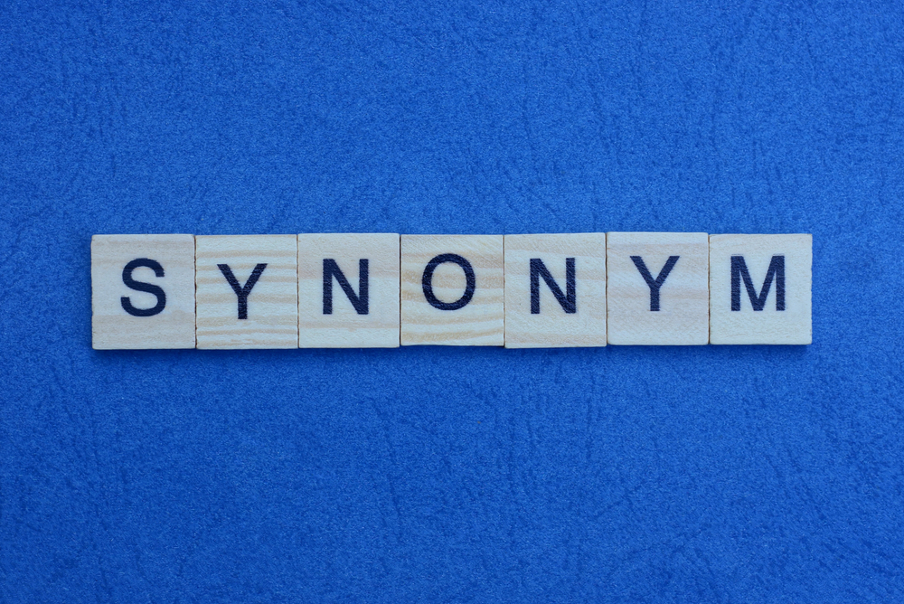 Sinônimos em inglês